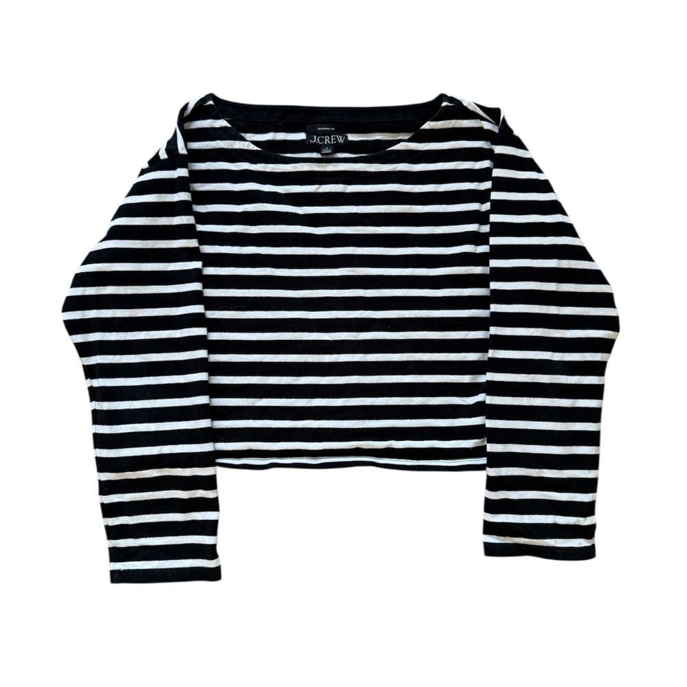 J.Crew Striped Boatneck Top